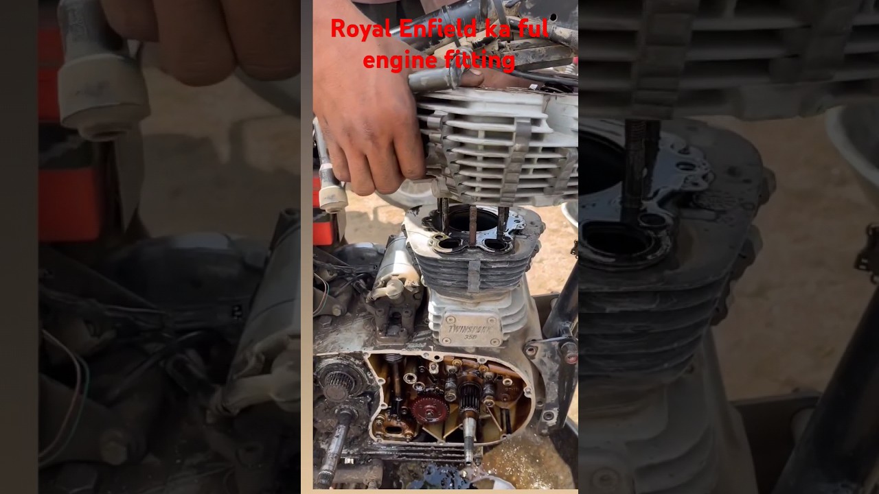 royal Enfield all engine fitting 🛑||crank repair||gearbox piston repair||classic royal Enfield 🤔