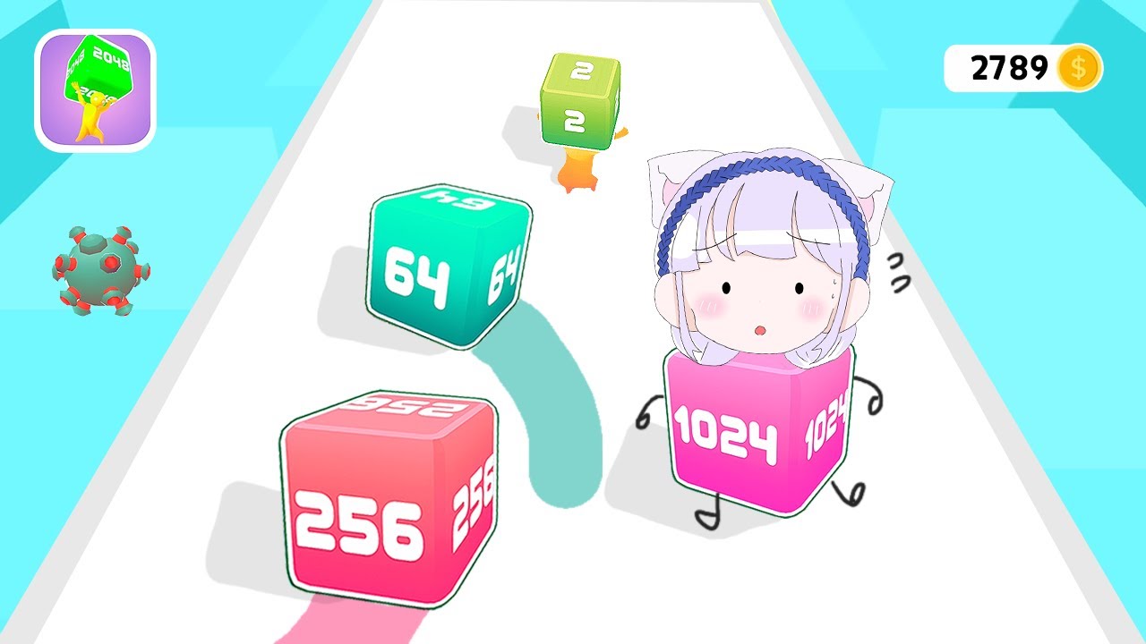 숫자큐브 들고 합체하며 달려요! Merge Numbers Gang Game