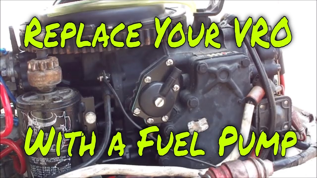 How to Remove and Replace a Johnson or Evinrude VRO oil Pump with a Direct Fuel Pump