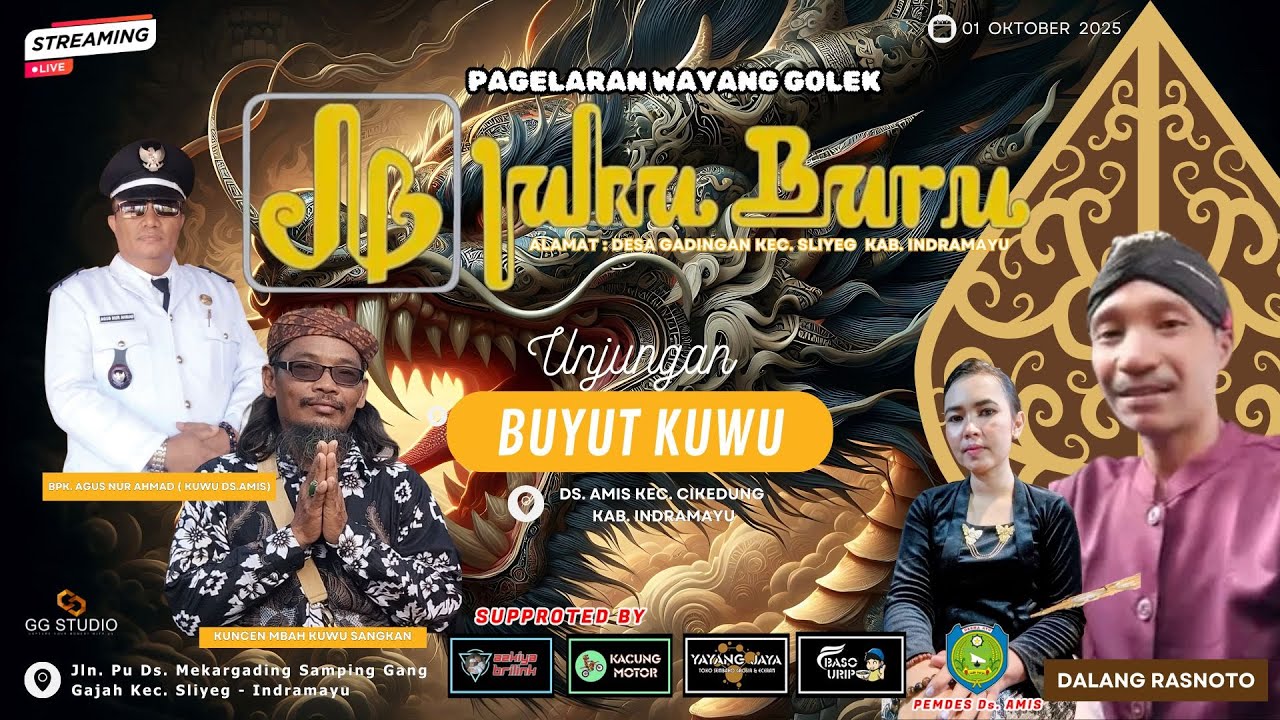 LIVE WAYANG GOLEK || JAKA BARU || UNJUNGAN BUYUT KUWU SANGKAN PENINJAUAN Ds. AMIS CIKEDUNG - IM