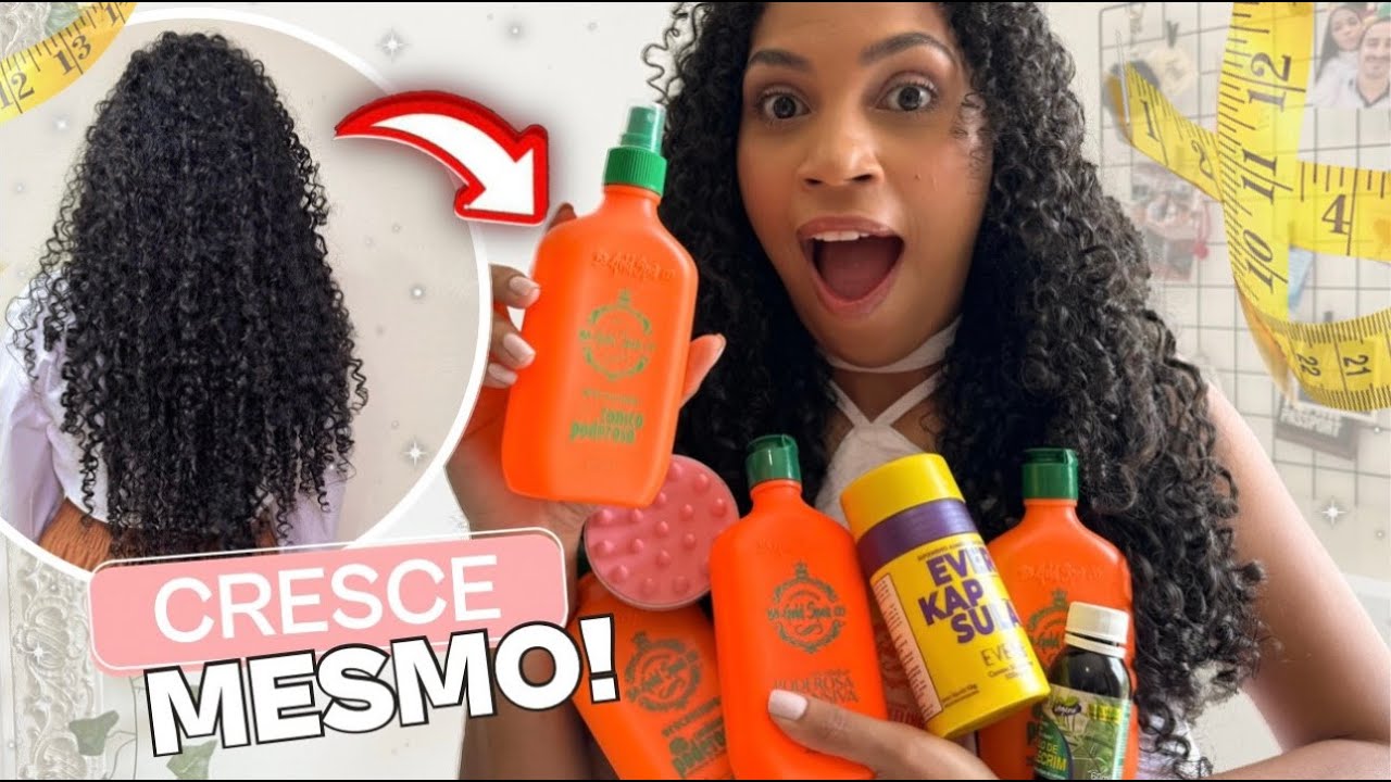 TOP 8 PRODUTOS PARA CRESCER CABELO CACHEADO RÁPIDO | Projeto Rapunzel 2024