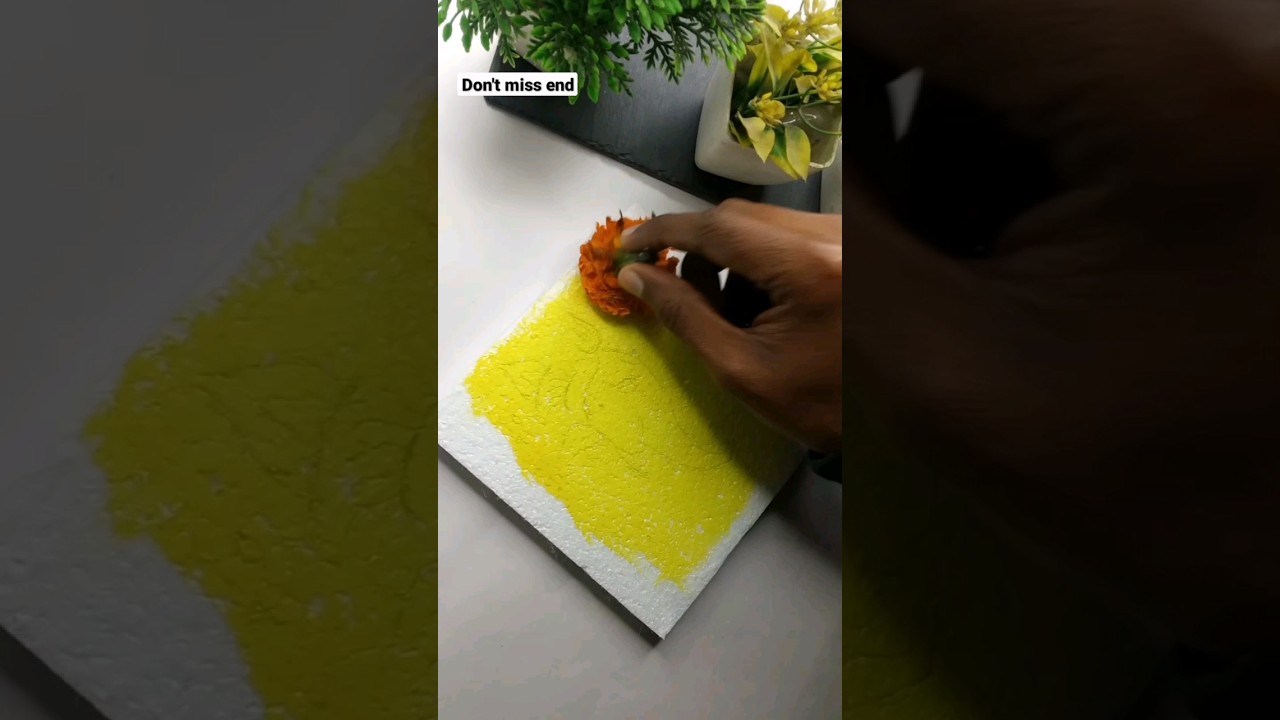 Ganpati ji with new drawing tricks flower 🌺❤️ ll #shorts #viral