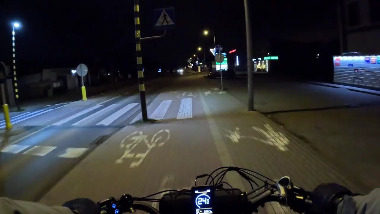 Cycling before sunrise