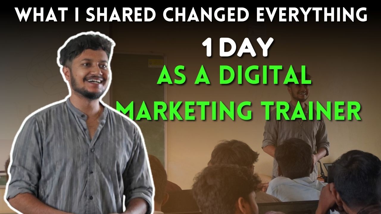 1 Day as a Digital Marketing Trainer | AI Seminar at SNR College | Real Classroom Experience