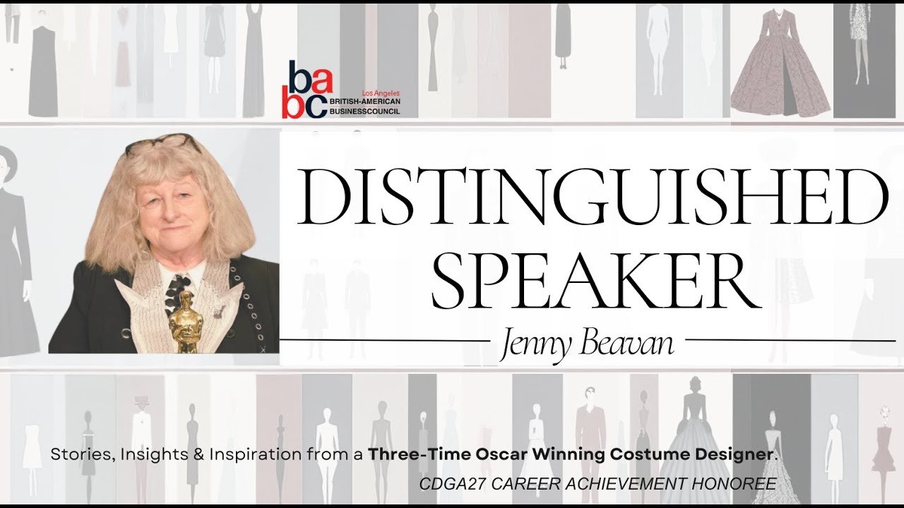 Life Lessons with Jenny Beavan | BABC LA Webinar