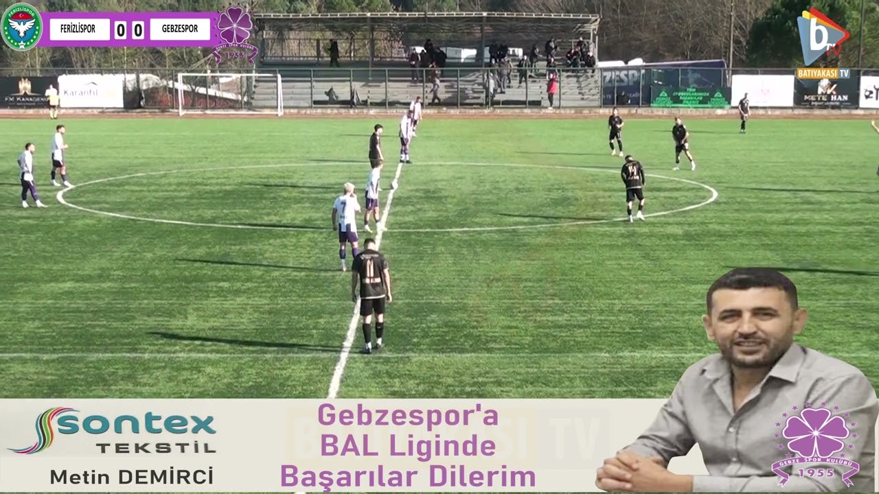 FERİZLİSPOR  -  GEBZESPOR MAÇI GOLLER VE ÖZETİ