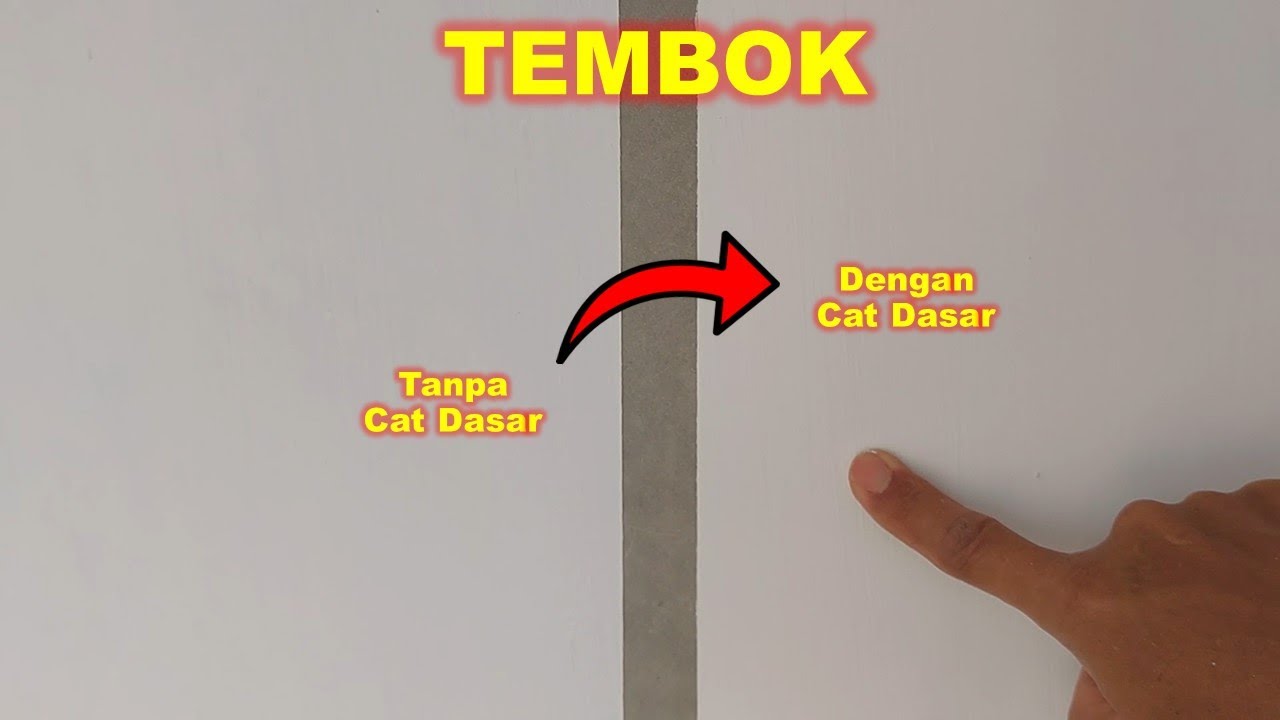 Dimana Perbedaan Tembok Dengan Lapisan Cat Dasar dan Tanpa Cat Dasar