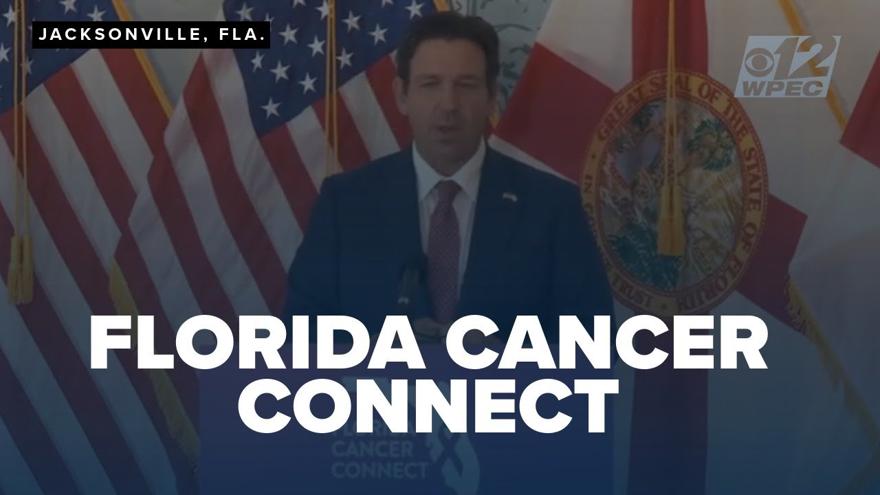 Governor Ron DeSantis and First Lady Casey DeSantis speak in Jacksonville