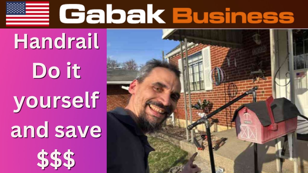 How to make Diy handrails for outdoor steps - Gabak Business - Gabriel Barrandeguy
