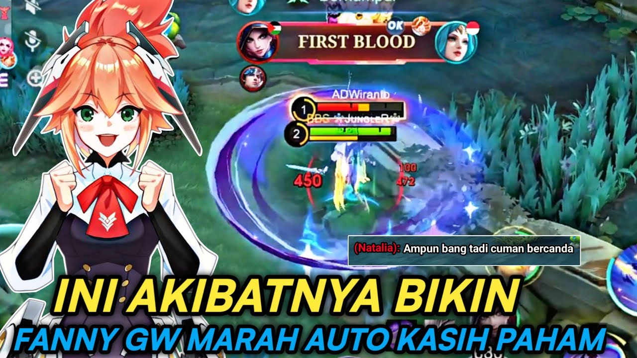 BARU MAIN UDAH SOMBONG? NI GW KASIH PAHAM!! LOCK NATA SAMAPAI NANGIS| BUILD TOP 1 GLOBAL FANNY