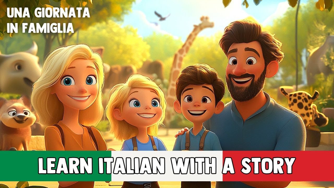 Учи итальянский с простой историей (A1-A2): "Una Giornata in Famiglia"