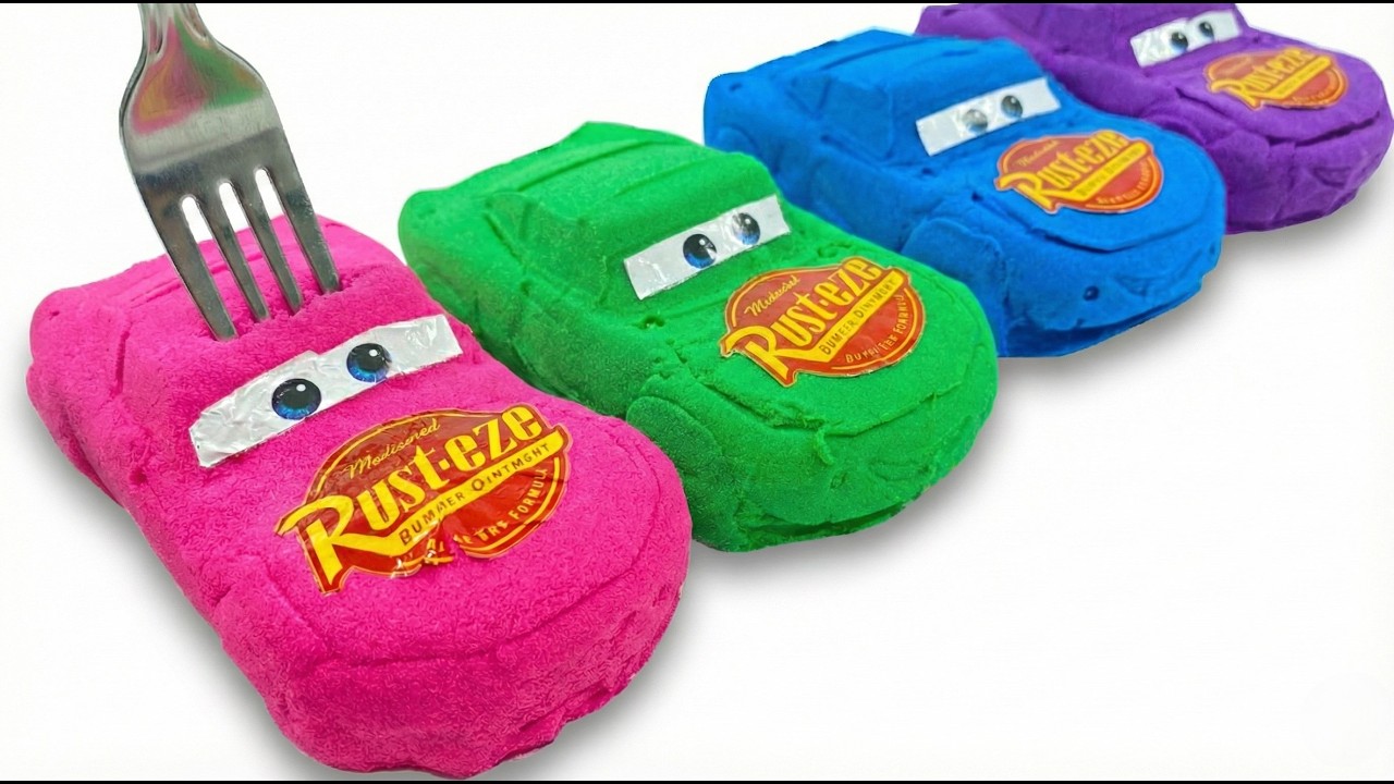 Satisfying Magic Sand Cutting Vol.1 Disney Cars Lightning McQueen Tomica Edition