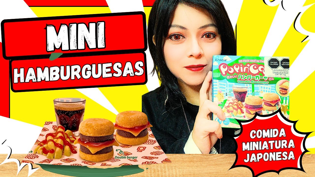 Probando Mini Hamburguesas de Cocina Miniatura JAPONESA !!