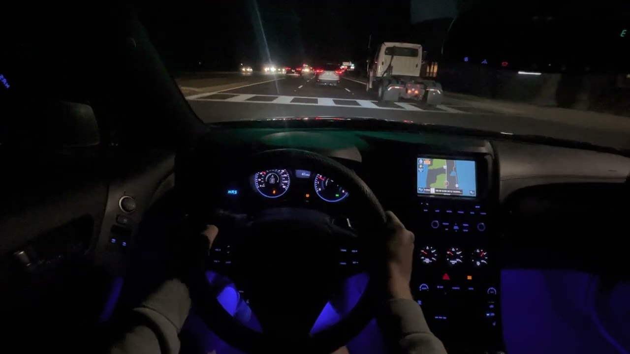 Genesis coupe 3.8 POV night drive
