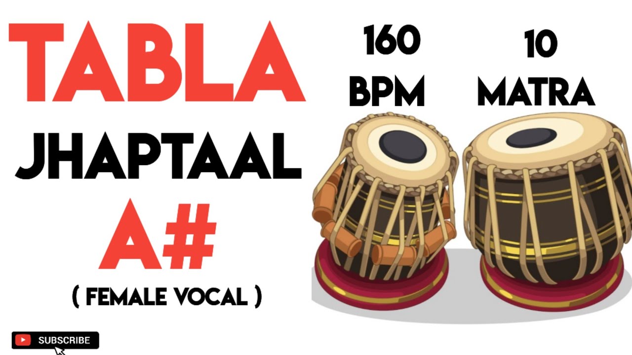 JhapTaal Tabla Loop 160 Bpm | A# Scale| Female | 10 Matra | #muzzico