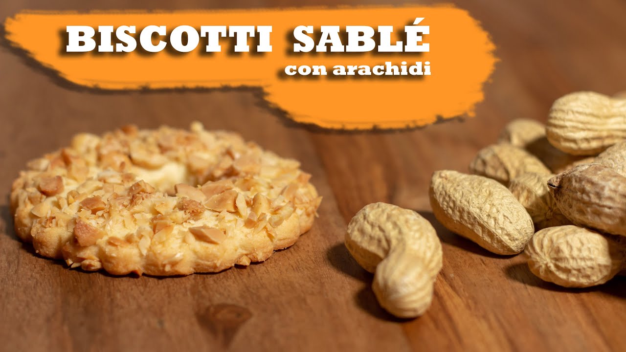 Biscotti sablé con arachidi da provare assolutamente.