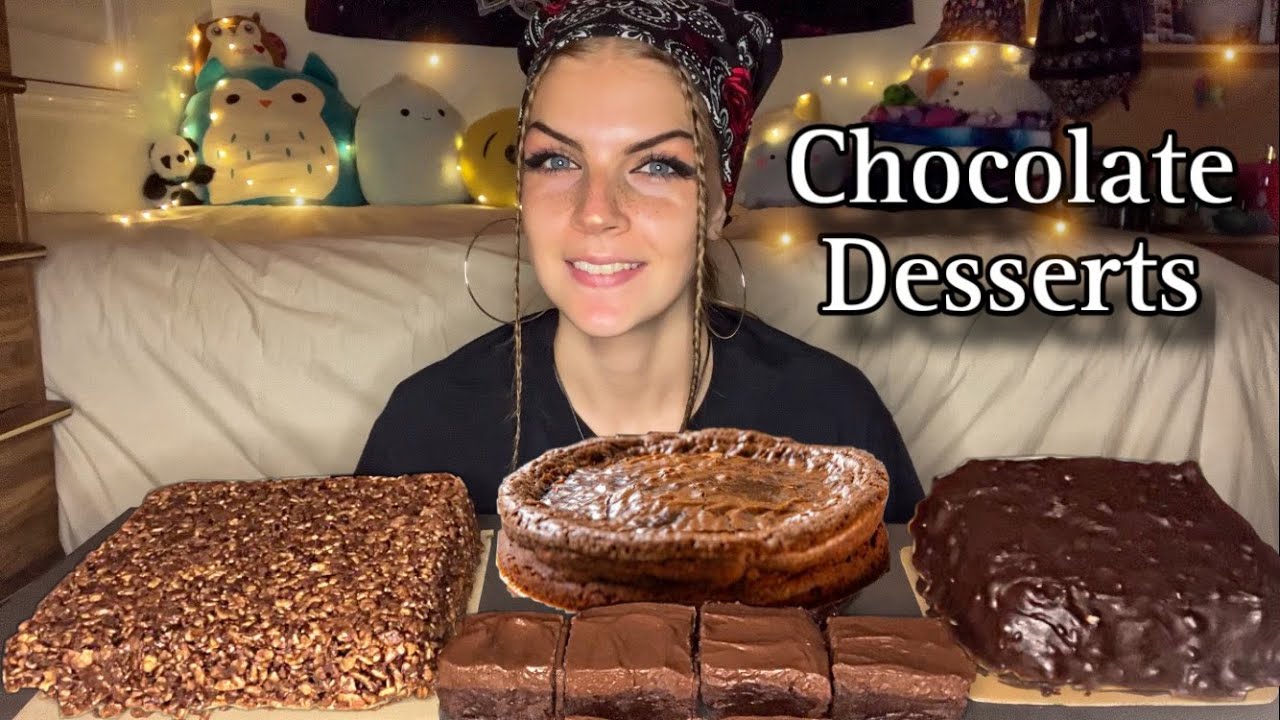 CHOCOLATE DESSERTS MUKBANG! (Vegan)