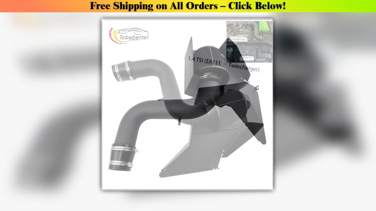 Cold Air Intake Pipe Kit for VW Golf MK5 MK6 Beetle Scirocco ESO Audi A3 8P 1.4TSI