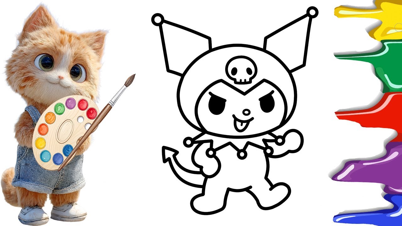 Drawing Kuromi with Yufi 🎀🐱  Magic Drawing Comes to Life! ✨#25