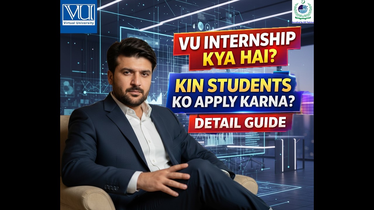 VU Internship Report Mein Kya Hai? Complete Guide 2026 | VU Internship Process#BBA #vu #internship