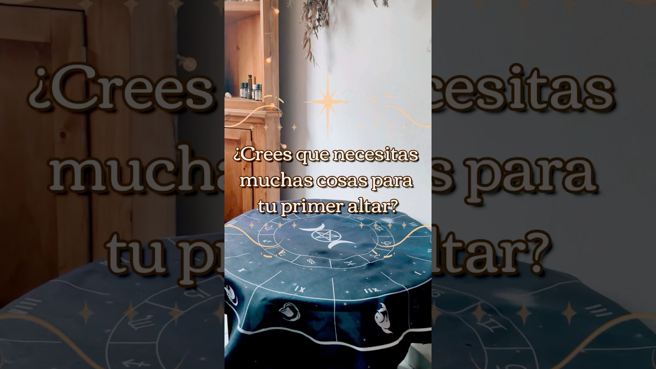 Tu primer Altar m&aacute;gico ✨seguro y pr&aacute;ctico #brujamoderna #brujaprincipiante #basicwitch #witchtok