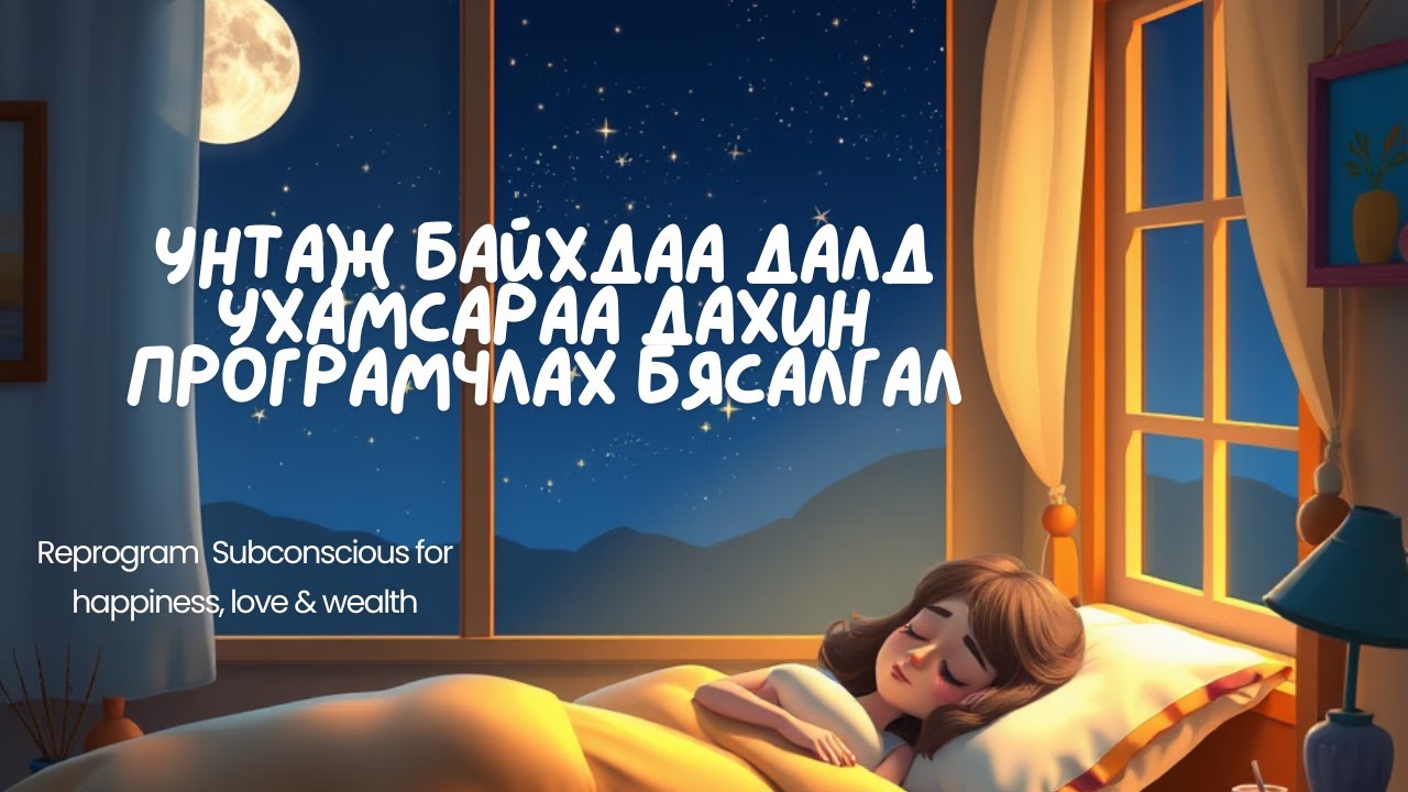 😴💓Унтаж байхдаа аз жаргал, хайр, баялгийн давтамжид нээгдээрэй 💜🙌