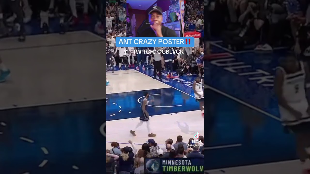 CRAZY ANTHONY EDWARDS POST #shortsfyp #viral #nba #fortnite #nbareactions #mavericks #twolves