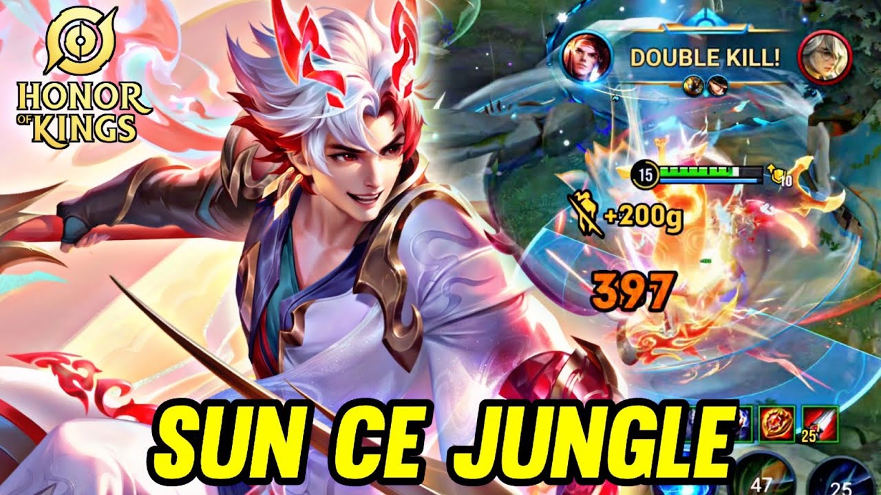 HOK : SUN CE GAMEPLAY | IN JUNGLE - HONOR OF KINGS