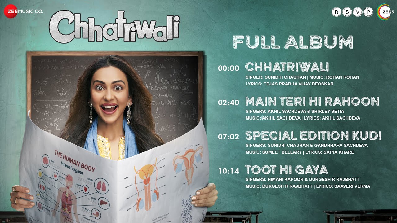 Chhatriwali - Full Album | Rakul Preet Singh | Rohan Rohan, Akhil Sachdeva, Sumeet B, Durgesh R