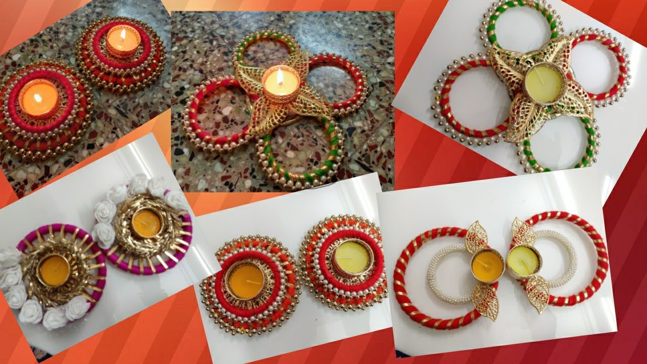 #Diwali decoration ideas#Tea light candle holder making at home#Diy#4EasyTea light candle holders