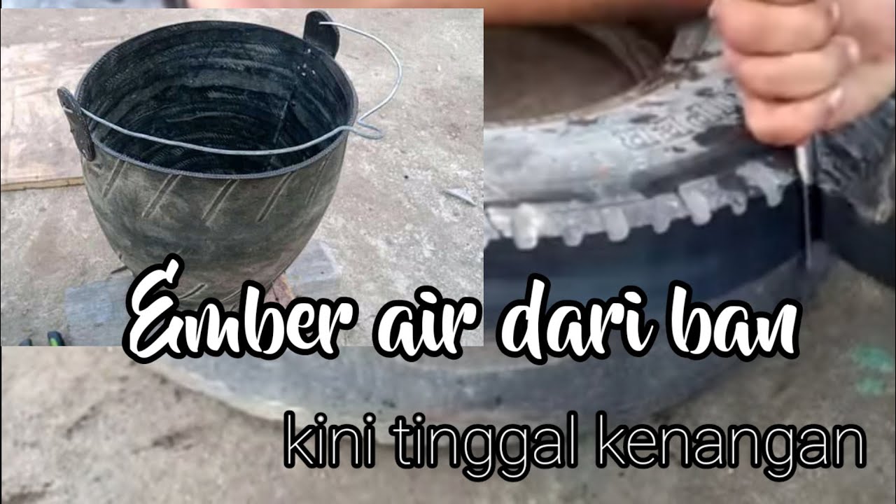 Make a bucket of water from a used tire