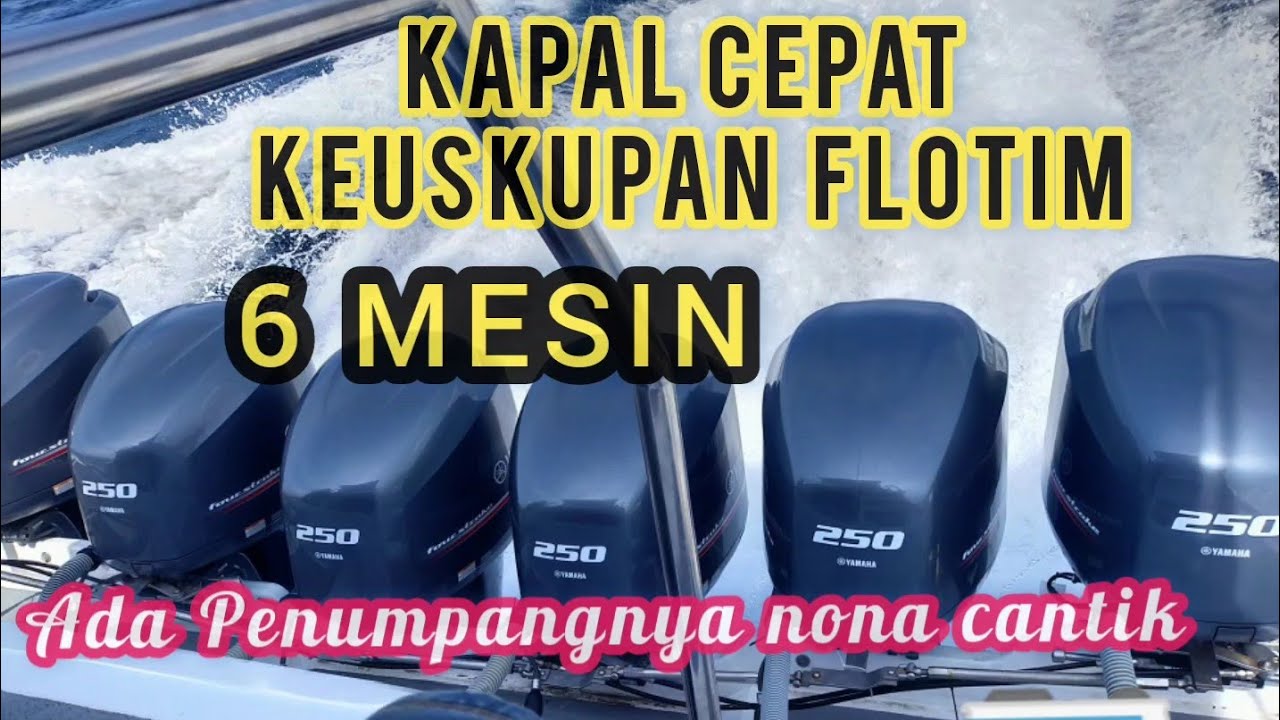Kapal Ferry Cepat Keuskupan Larantuka 6 MESIN Laju 42 knots