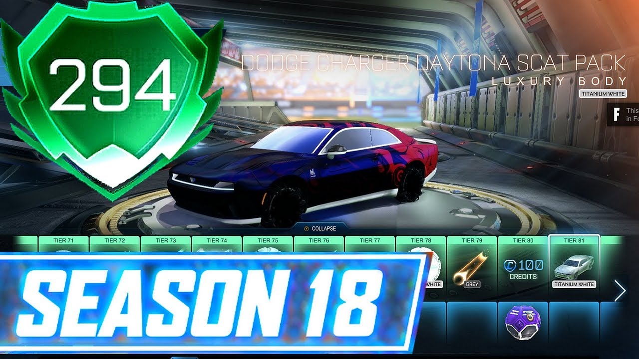 ROCKET PASS SEASON 18: ALL TIERS 1 - 294 (done in 12 days, WORLD RECORD !!!)