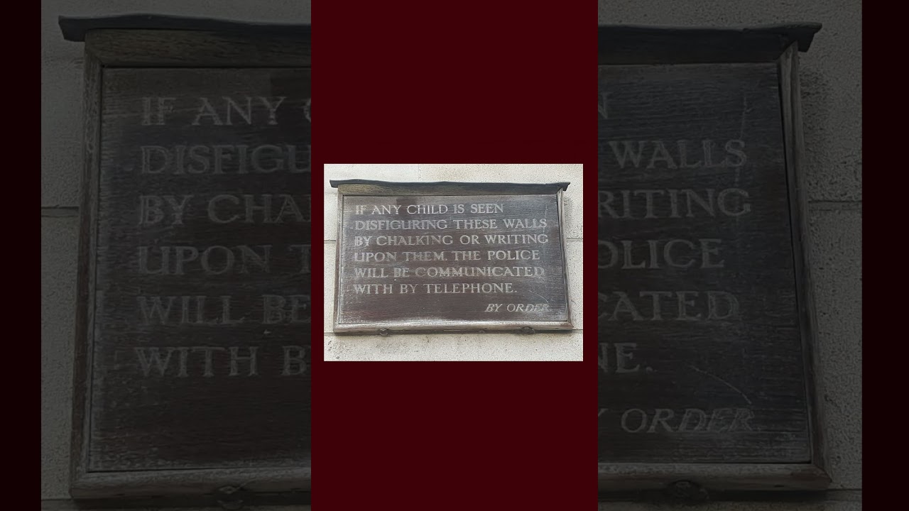 An Historic Sign On The Wall of Archbishop's House Westminster.