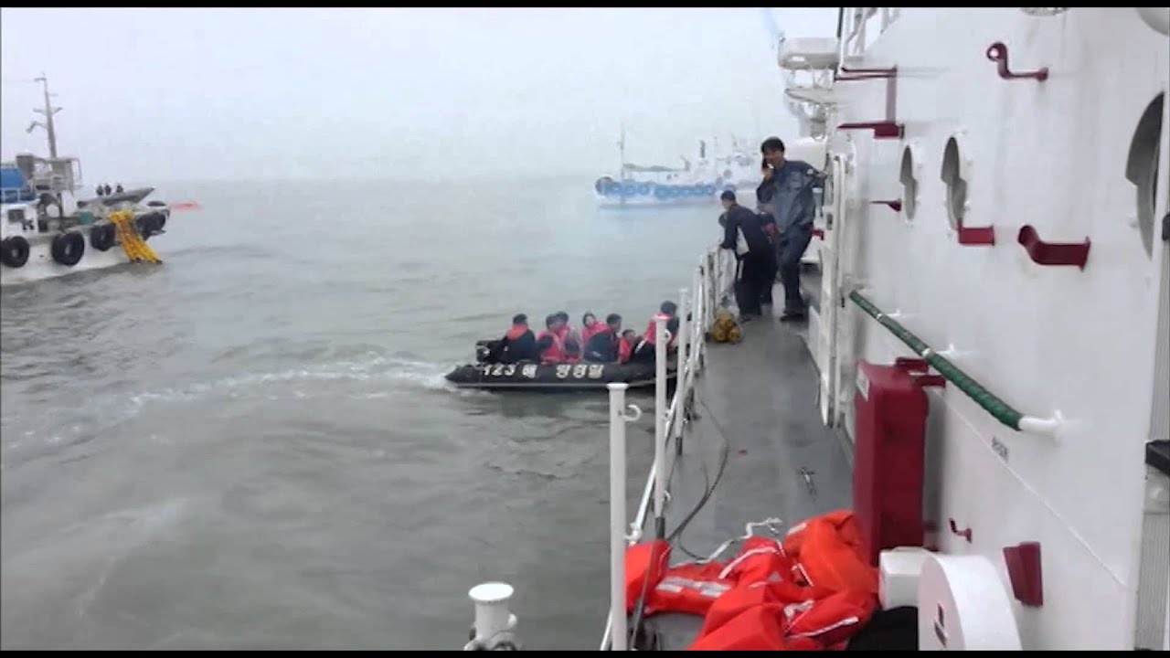 Video of Ferry Captain Being Rescued