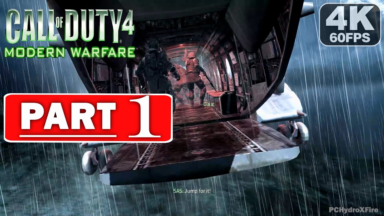 CALL OF DUTY 4: MODERN WARFARE Gameplay Walkthrough PART 1 [4K 60FPS PC ULTRA] - No Commentary