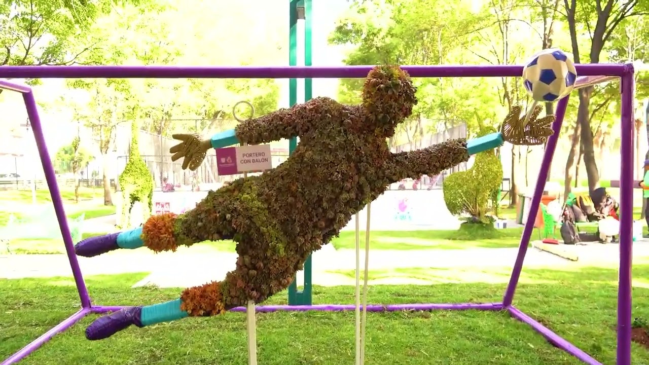 CON TOPIARIOS EN 90 AVENIDAS, LA CIUDAD SE VESTIRÁ DE COLOR Y BRILLO RUMBO AL MUNDIAL