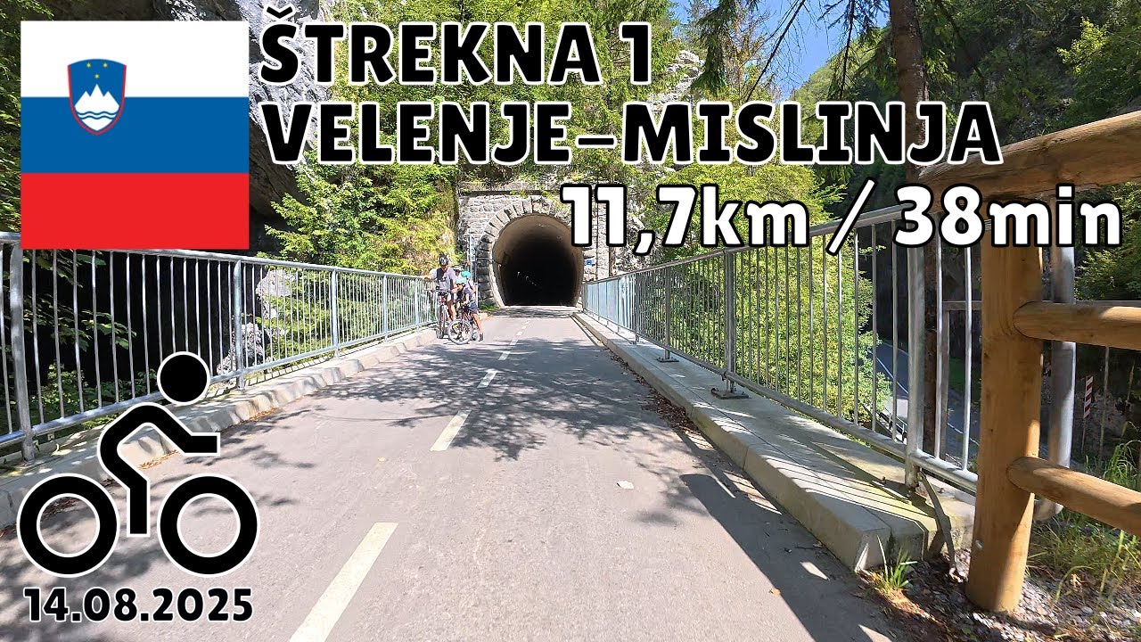 Indoor Cycling Workout | 36min | Telemetry | Slovenia | &Scaron;trekna 1 | Velenje - Mislinja