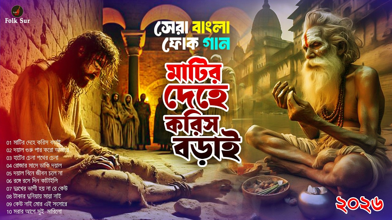 মাটির দেহে করিস বড়াই | জীবন যে ক্ষণিক | হৃদয় ছোঁয়া নতুন বাউল গান 2026 | Folk Sur
