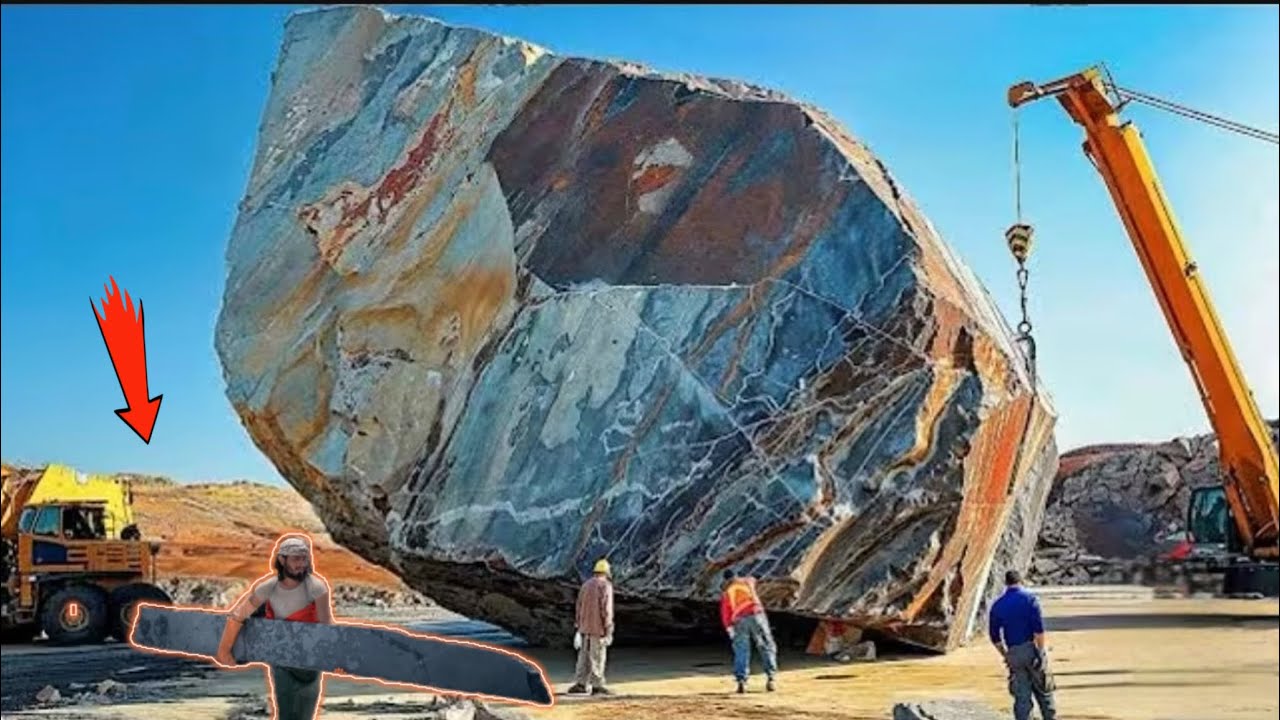 Incredible Workers, How To Make Tiles From Large Cloudy Stone lin The Amazing skills master