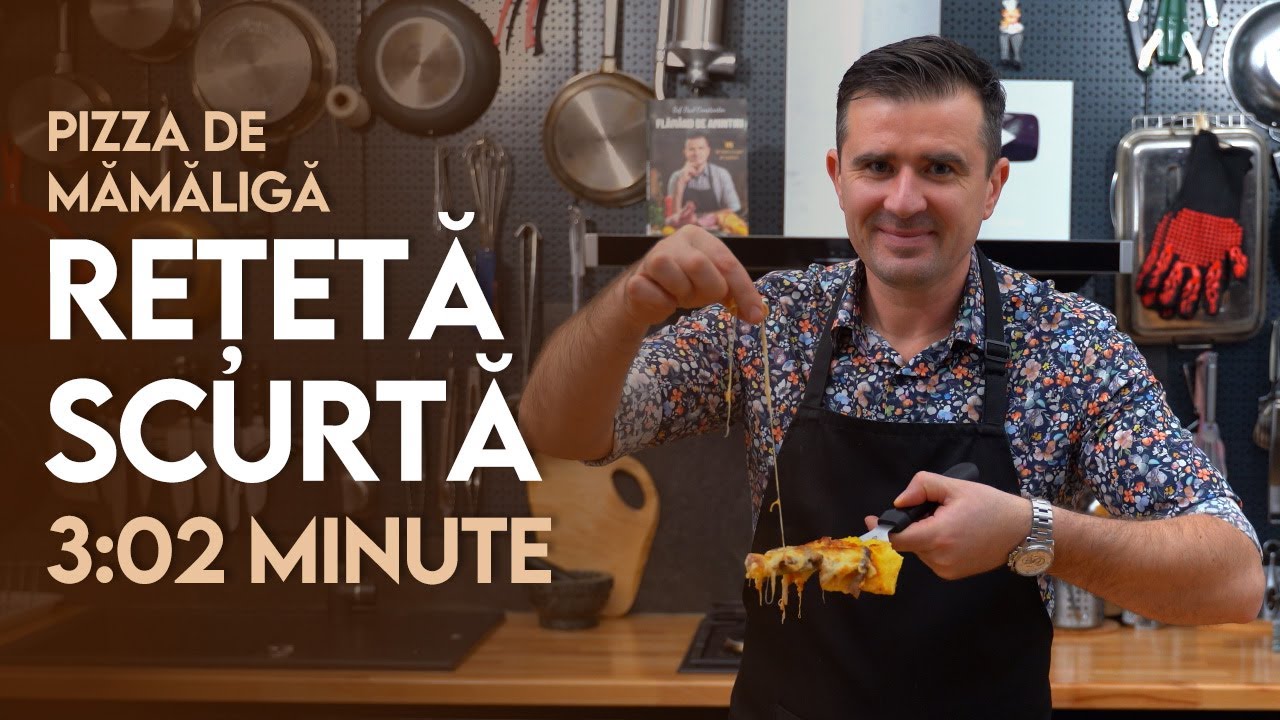 👉 Rețetă Scurtă: Pizza de Mămăligă - Șef Paul Constantin