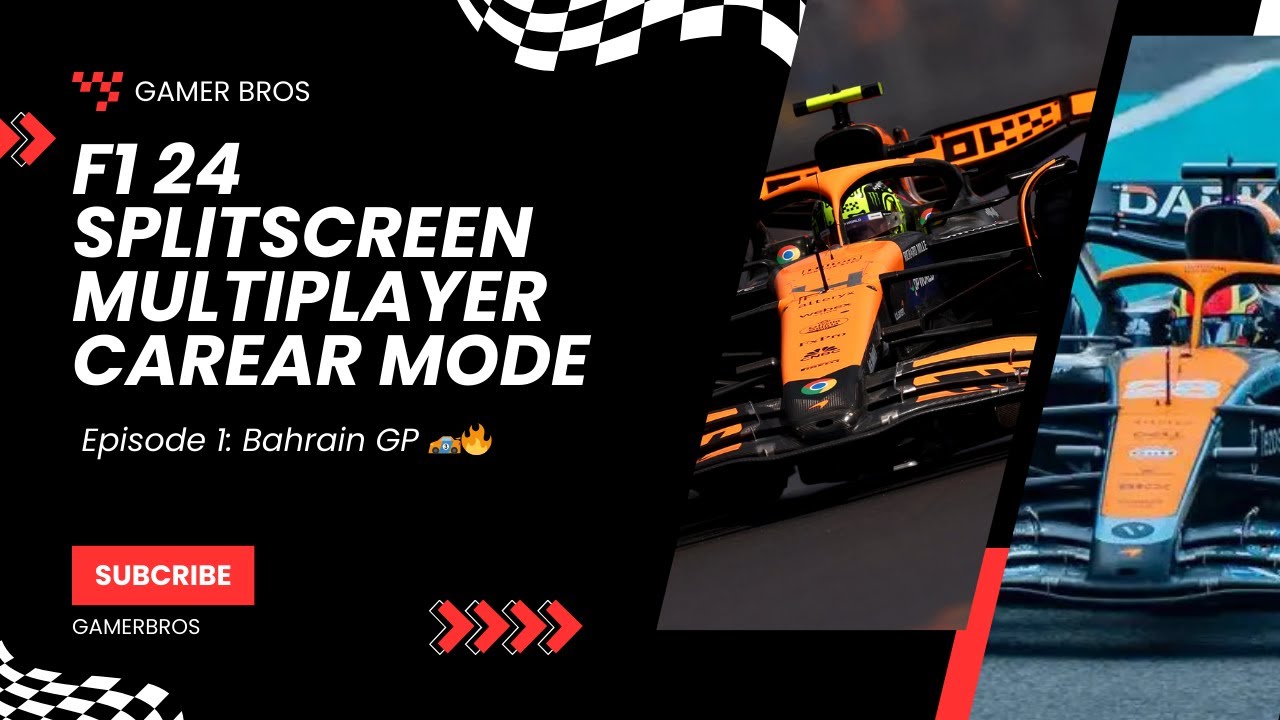 F1 24 Split-Screen Career Mode | Episode 1: Bahrain GP 🏎️🔥