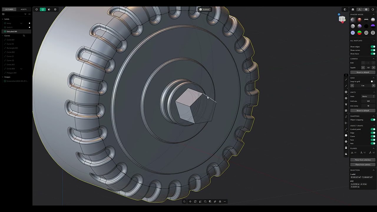Fire Hydrant Modeled in Plasticity