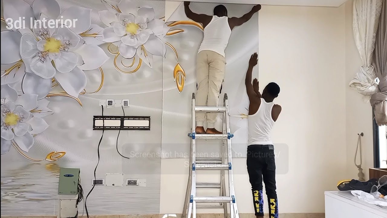 How to install 3d wallpaper wall mural interior design ideas for living room