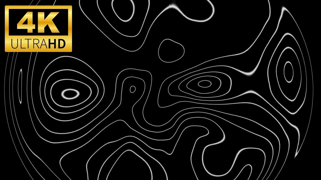 4K | Black & White Screensaver for focus and for VJs | Ambient Background | No Audio | 3 hours
