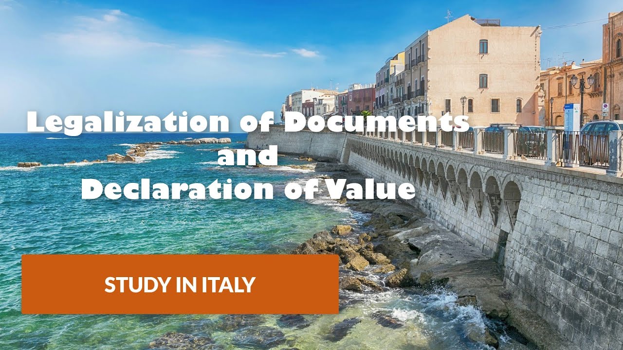 How to apply for Legalization of documents and Declaration of Value at Italy Embassy 25/26