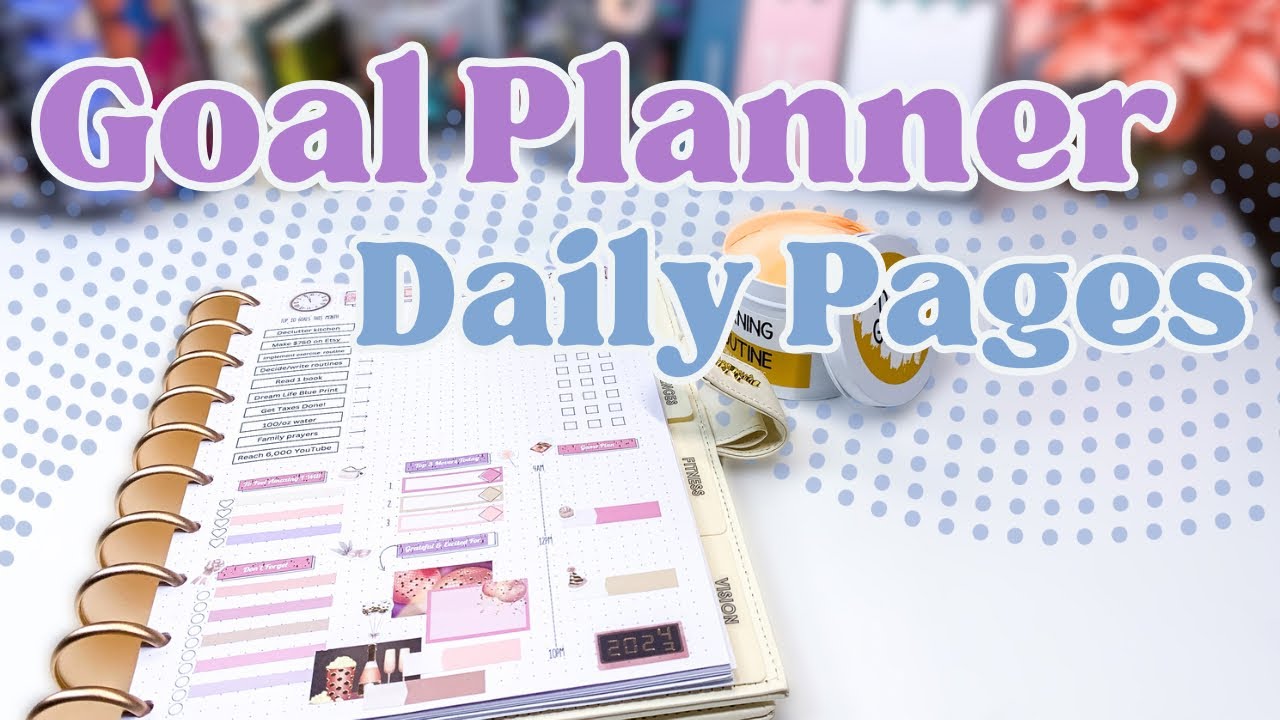 Weekly Goal Planner Setup | Daily Grind Planner January 2024