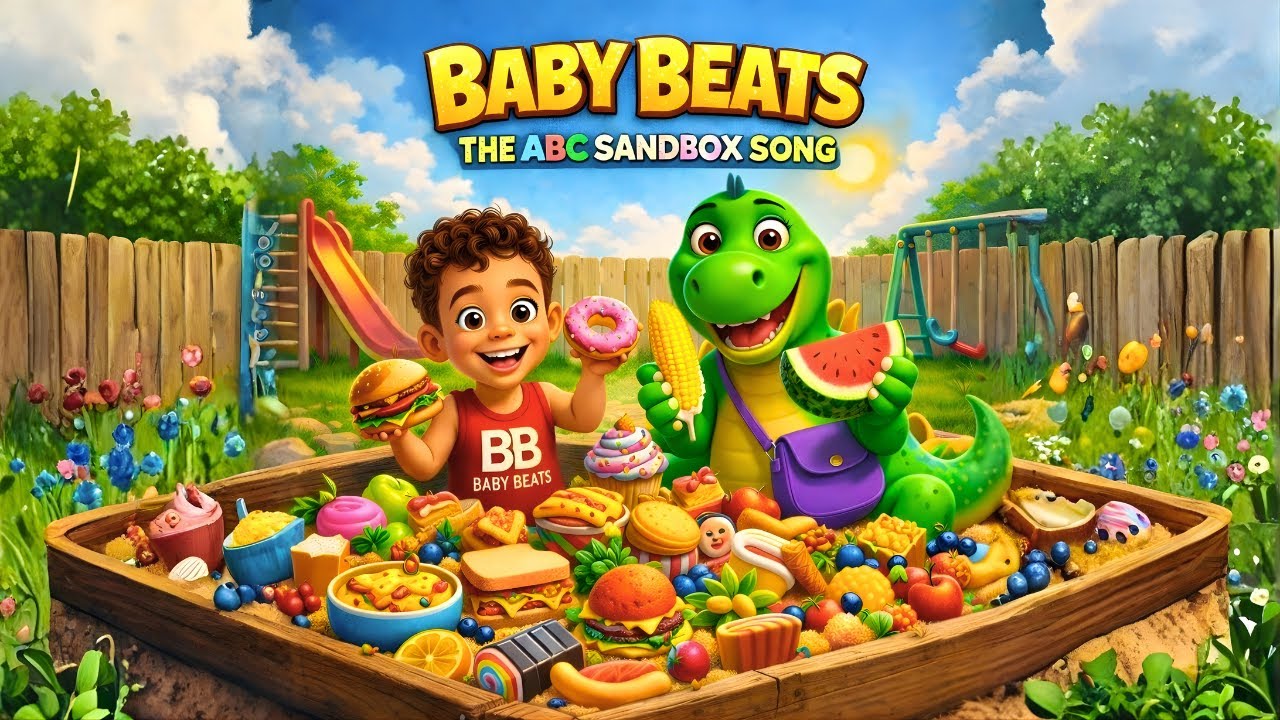 ABC Sandbox Song | Learn the Alphabet with Roman & Rumble 🦖🎶 | Baby Beats