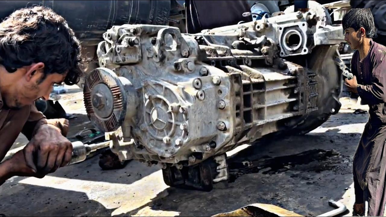 German Mercedes Benz 22 Wheeler Transmission Fully Repair | Heavy Truck Restoration