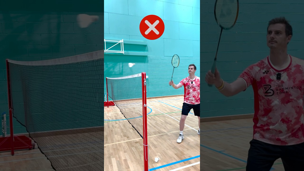 Badminton brush net kill